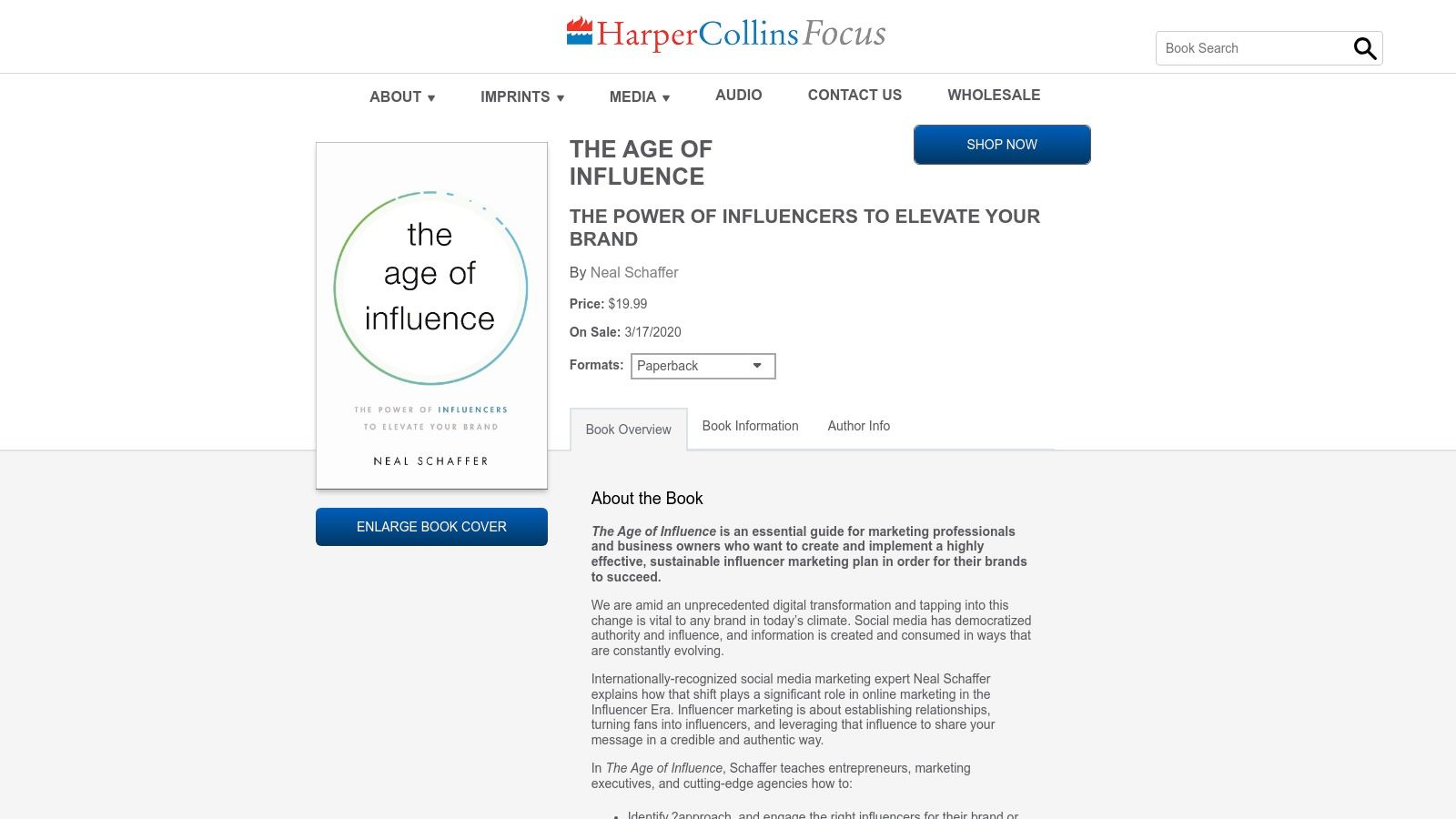 The Age of Influence: The Power of Influencers to Elevate Your Brand — Neal Schaffer