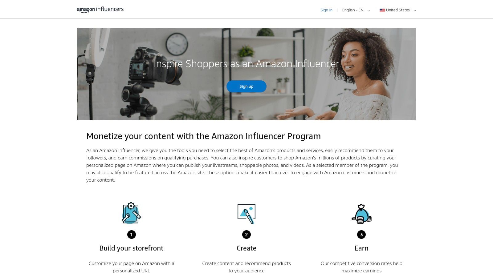 Amazon Influencer Program