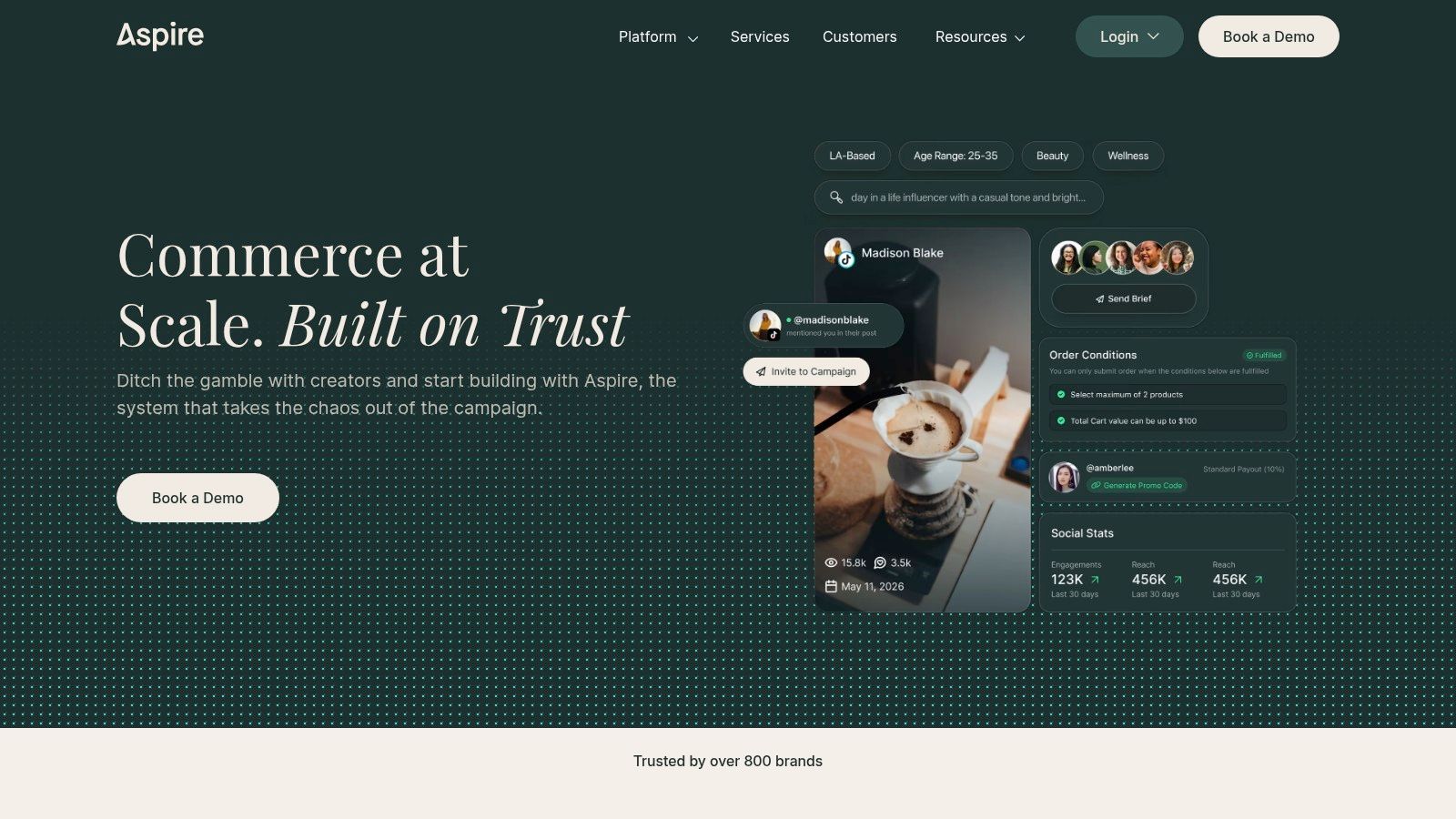 Aspire platform for Instagram influencer marketing tools